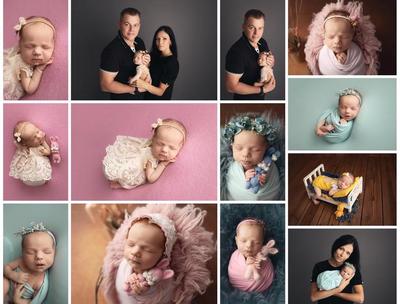 Newborn photo session in Tallinn, babygirl 14 days old